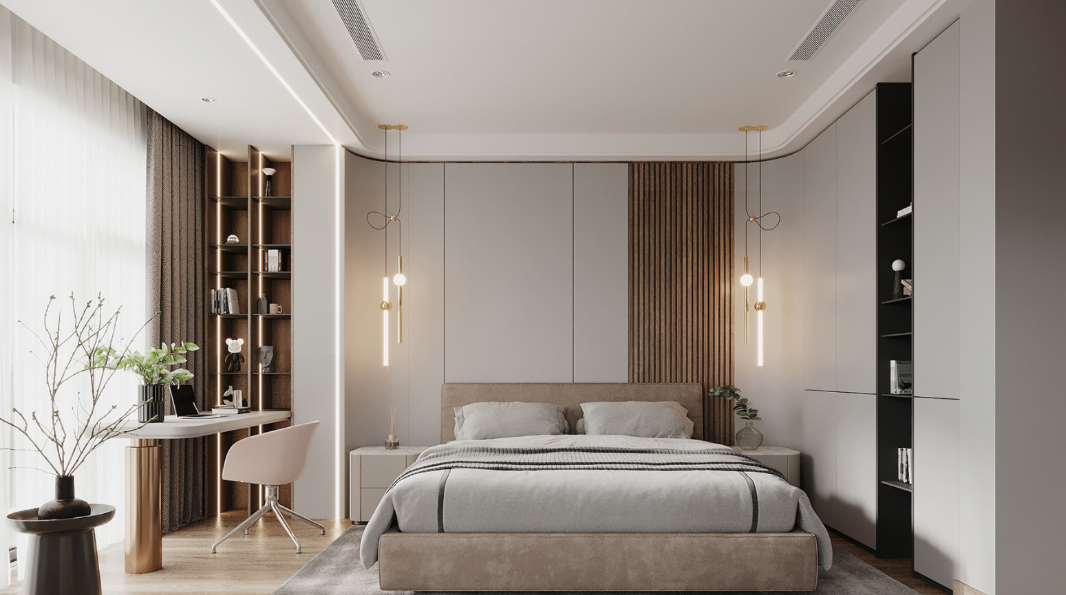 NỘI THẤT PHÒNG NGỦ HIỆN ĐẠI CHỊ TRANG - BẾN TRE