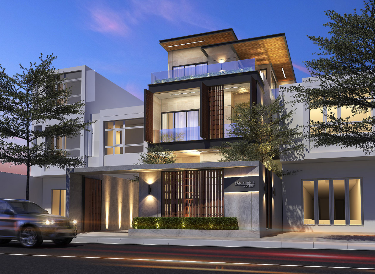 NỘI THẤT NHÀ PHỐ HIỆN ĐẠI ANH TUẤN - HỐC MÔN