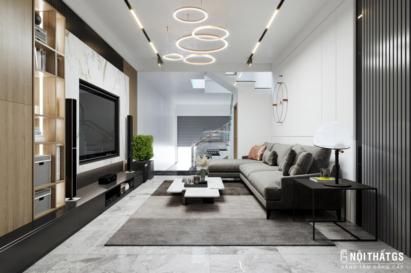 NỘI THẤT NHÀ PHỐ HIỆN ĐẠI CHỊ THỦY - VĨNH LONG