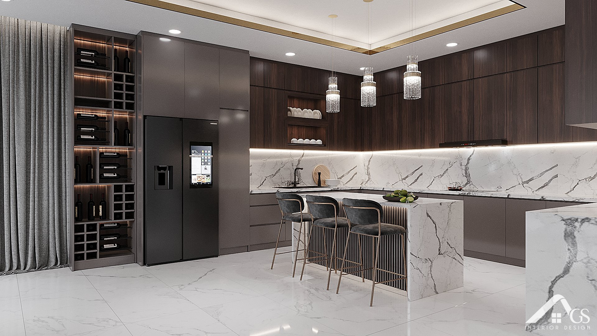 TỦ BẾP HIỆN ĐẠI NHÀ PHỐ ANH HUY - BÌNH CHÁNH