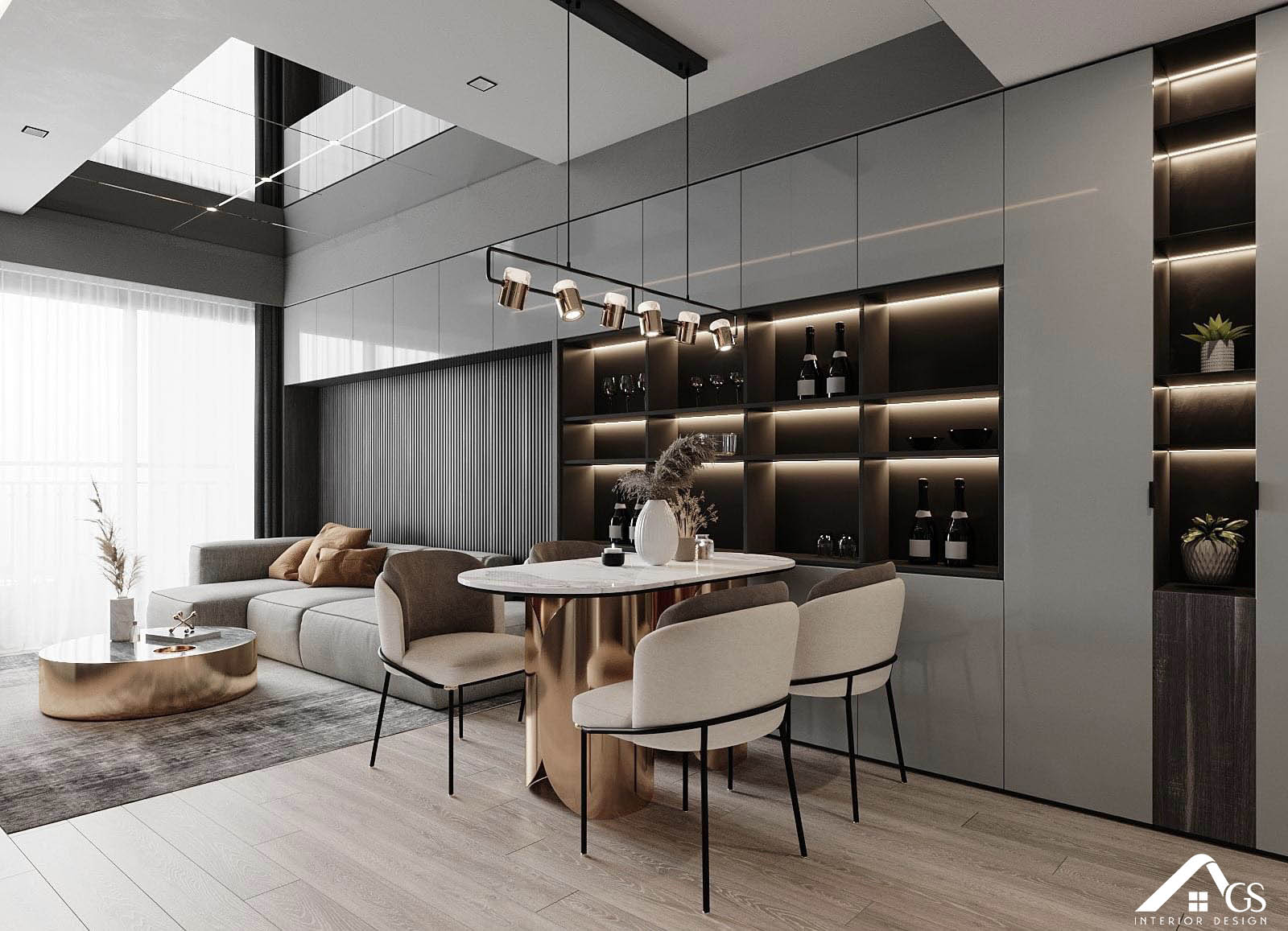 NỘI THẤT CHUNG CƯ SUNRISE RIVERSIDE ANH HÒA 120m2 - QUẬN 7