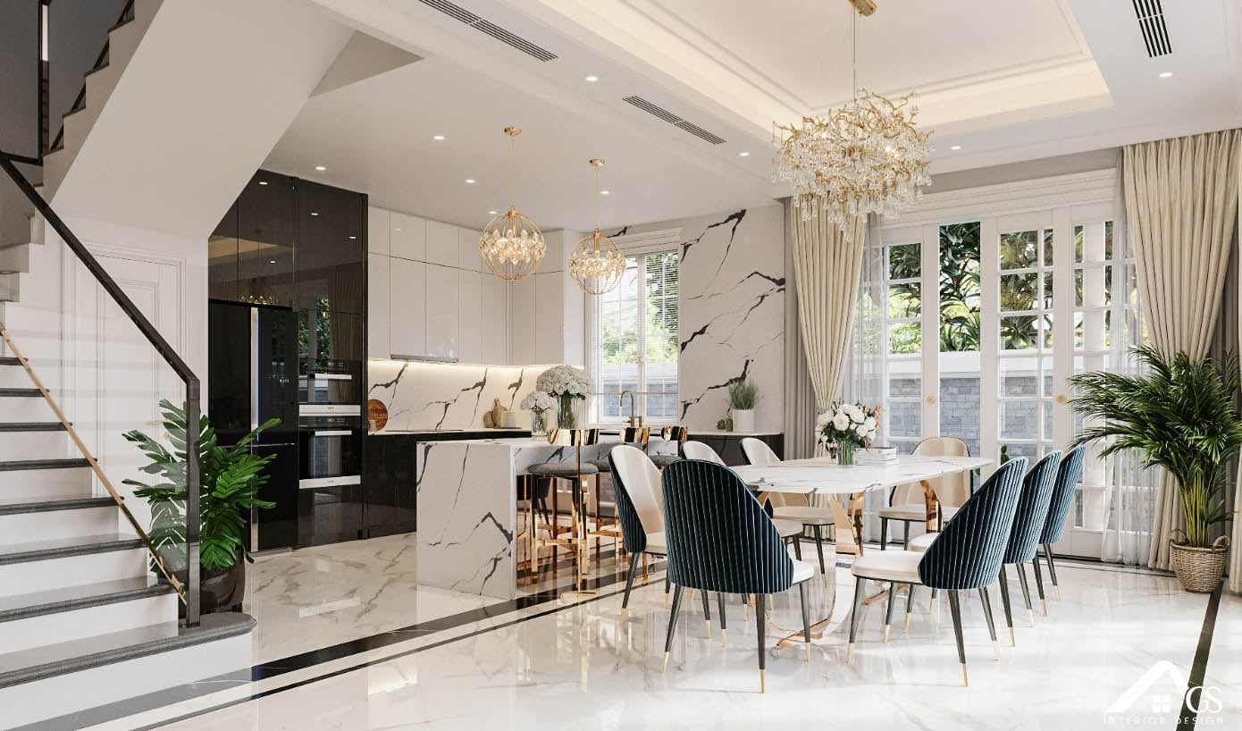 TỦ BẾP HIỆN ĐẠI NHÀ PHỐ ANH DŨNG - LONG AN