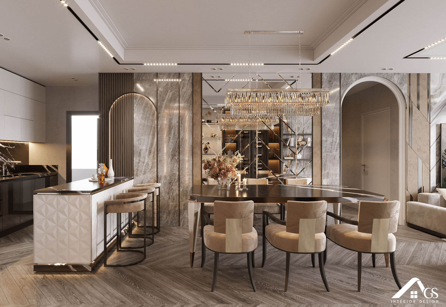 NỘI THẤT CHUNG CƯ EMPIRE CITY APARTMENT CHỊ LINH - THỦ THIÊM QUẬN 2