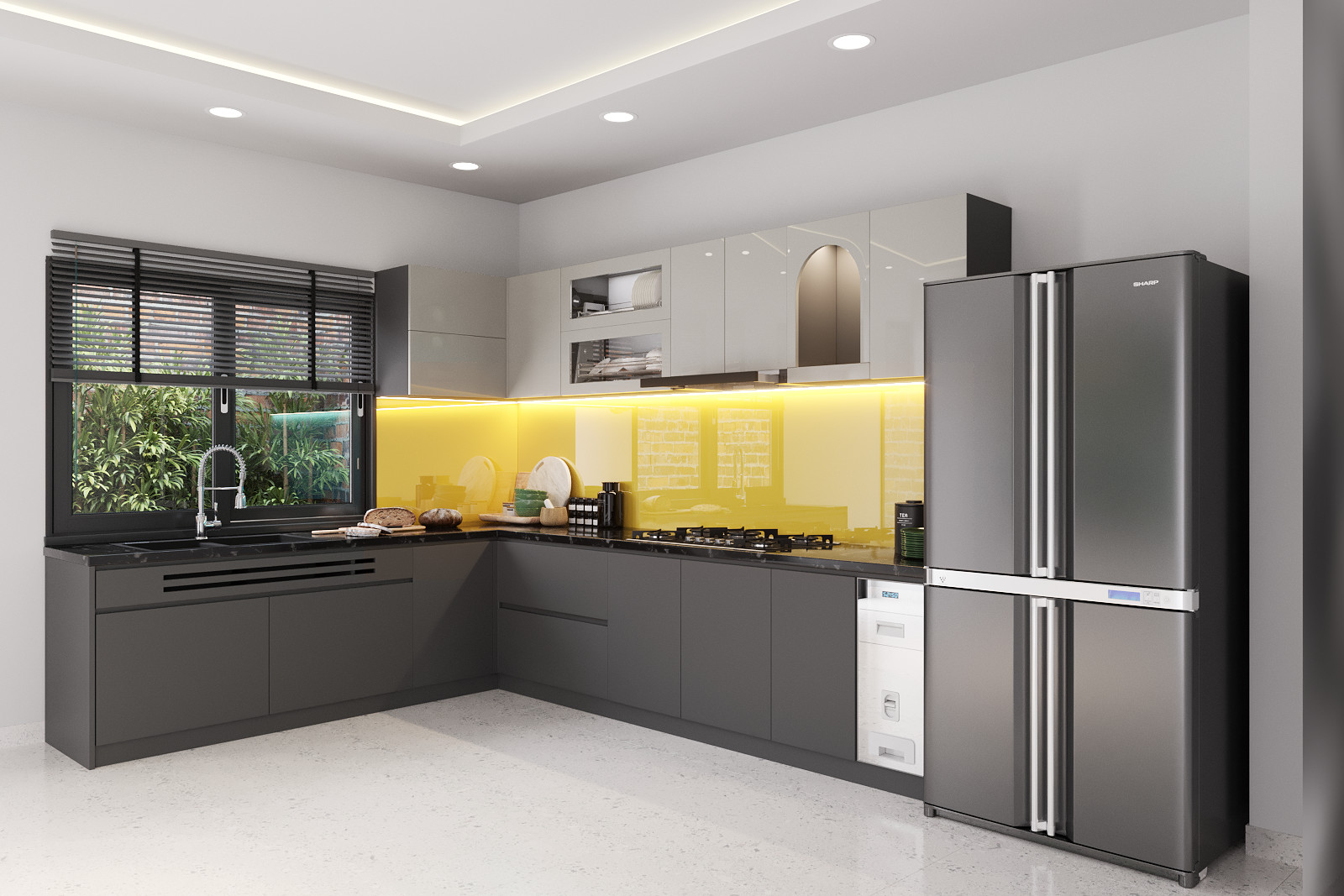 BẾP HIỆN ĐẠI NHÀ PHỐ CHỊ HẢI ÂU - KIÊN GIANG