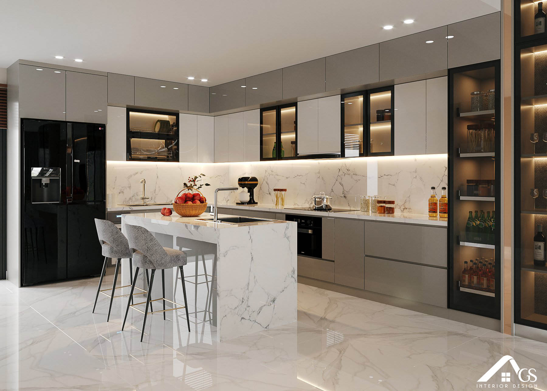 BẾP HIỆN ĐẠI NHÀ PHỐ ANH THANH - TP THỦ DẦU MỘT