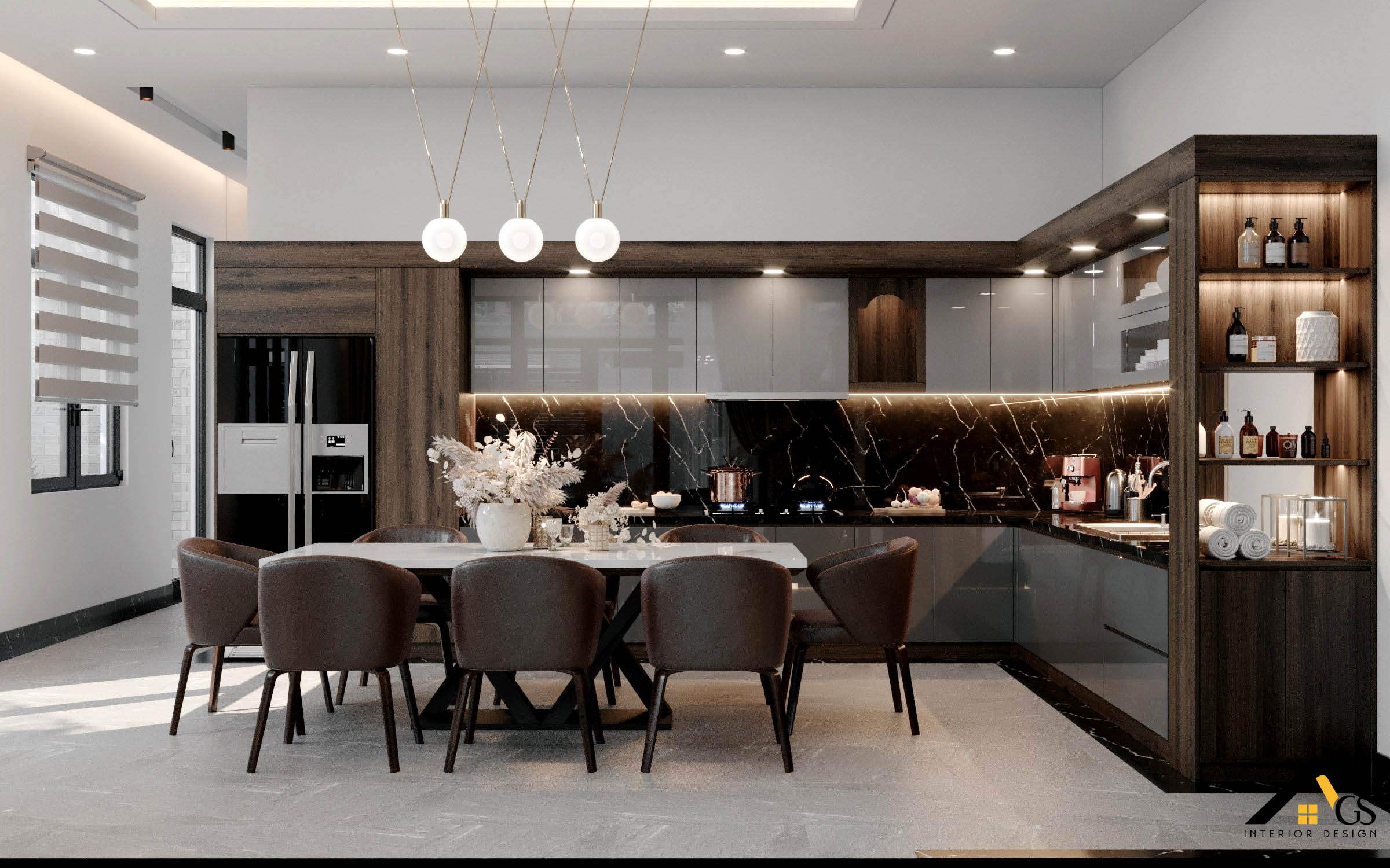 BẾP HIỆN ĐẠI NHÀ PHỐ ANH TÍCH - ĐÀ LẠT