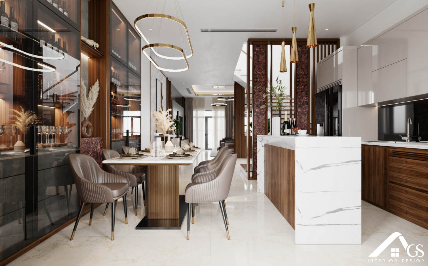 BẾP HIỆN ĐẠI NHÀ PHỐ ANH LONG - HỐC MÔN