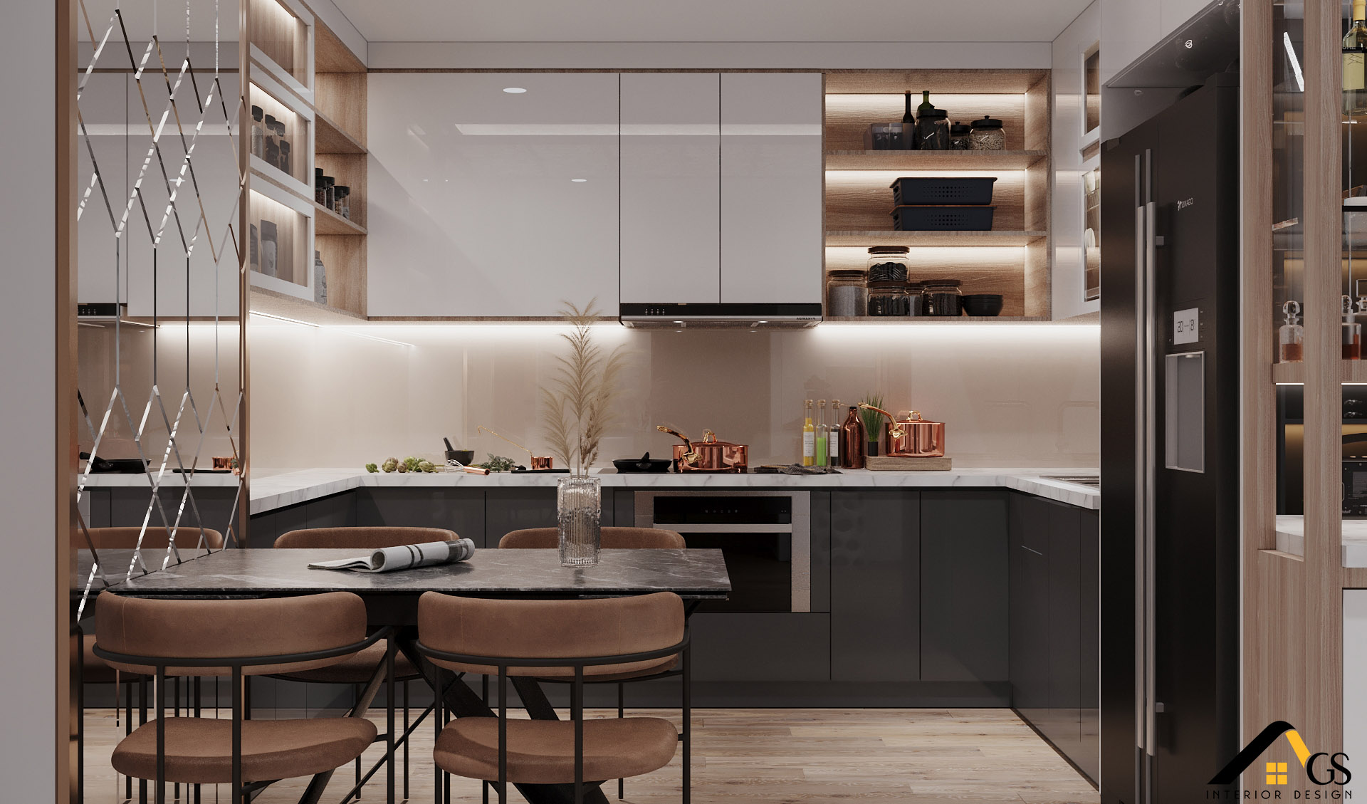 BẾP HIỆN ĐẠI NHÀ PHỐ ANH SƠN - TÂN PHÚ