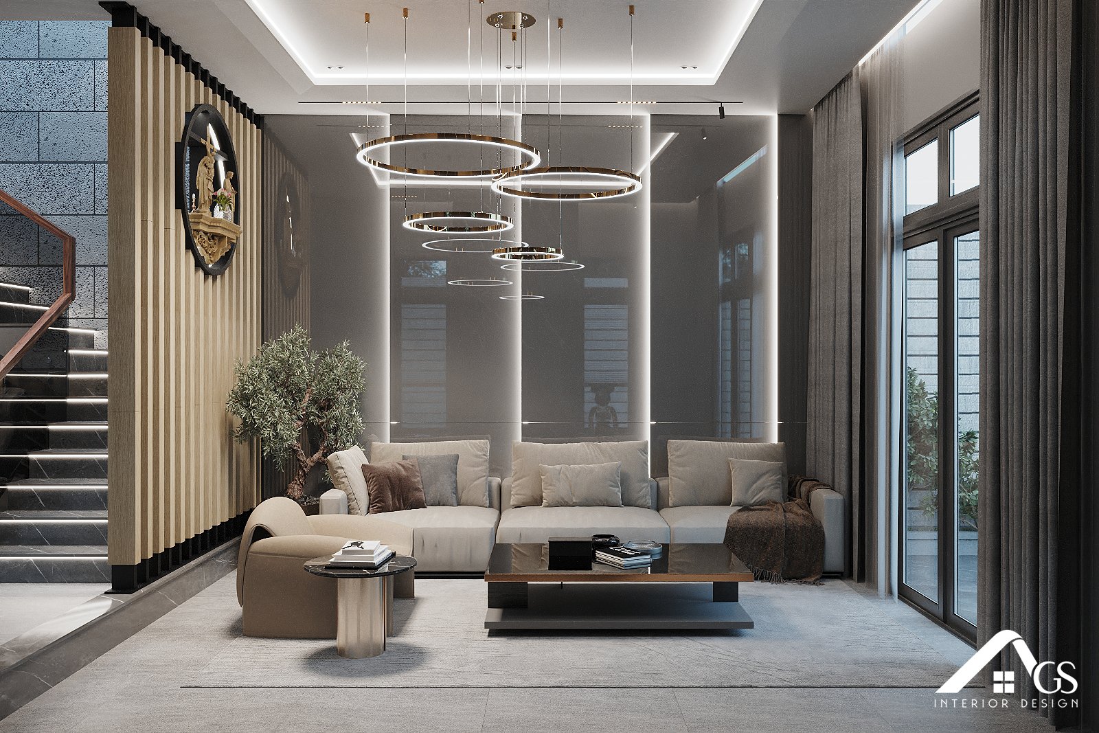 NỘI THẤT HIỆN ĐẠI NHÀ PHỐ ANH ĐỨC - ĐỒNG XOÀI